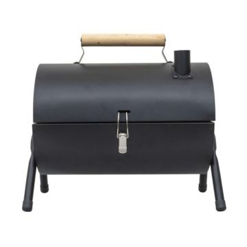 Gratar Cilindric, Metalic, 2 Grile Gatire, Negru