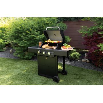 Gratar cu gaz Berlinger Haus, Outdoor, 50x41.5 cm, 2.2 KW x 3, negru