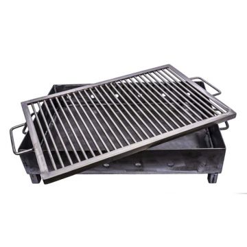 Gratar pe Carbuni, Metalic, Sita Inox, Dimensiune 60 x 40 mm