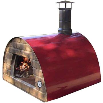 Maximus Cuptor traditional pentru pizza pe lemne Maximus rosu