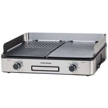 Morphy&nbsp;Richards Grill electric Morphy Richards MGS1002, 2400W, Argintiu