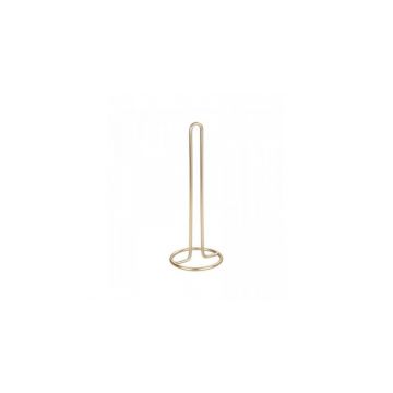 Suport prosoape de bucatarie Wenko Gina 32,5 cm inaltime diametru 12,5 cm auriu mat 53249100