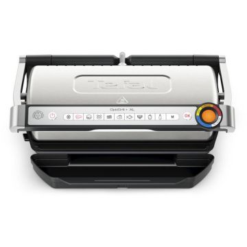 Tefal Gratar electric Tefal GC728D10, putere 200W, suprafata de gatire XL, placi detasabile, Inox/Negru