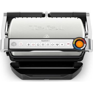 Tefal Gratar electric Tefal OptiGrill+ Intelligent Grill GC718D10, 2000W, 6 programe, suprafata 300x200mm
