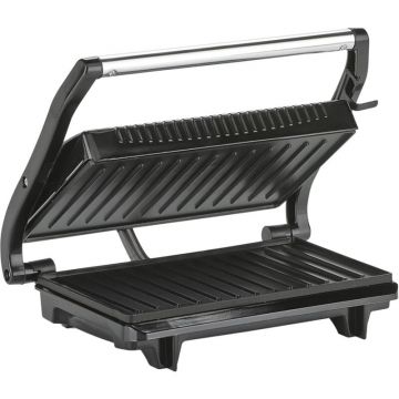 TRISTAR Gratar electric Tristar GR-2846 Contact Grill, 700 W, invelis anti-aderent, Negru/Inox